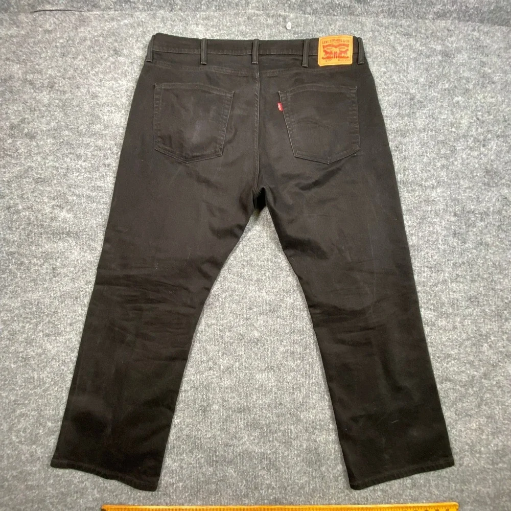 Levis 559 Relaxed Straight Jeans Mens 40x30 Black Denim Pants 00559-0239